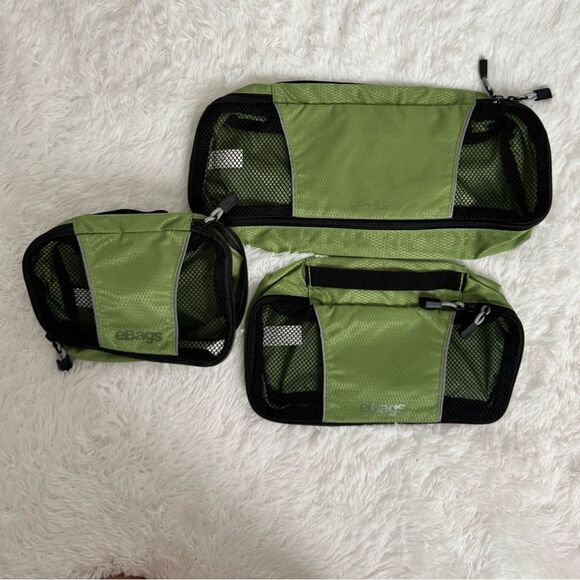 Ebags Green Travel Packing Cubes Set - Picture 1 of 11